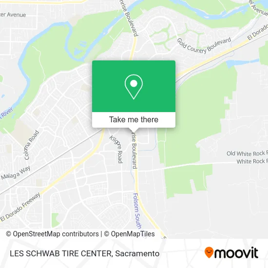 LES SCHWAB TIRE CENTER map