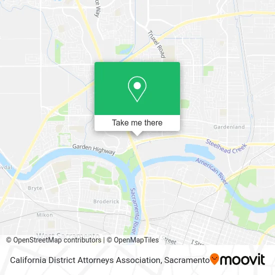 Mapa de California District Attorneys Association