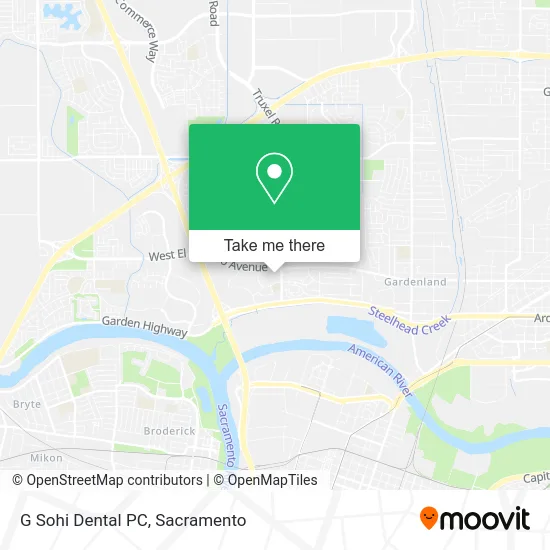 Mapa de G Sohi Dental PC