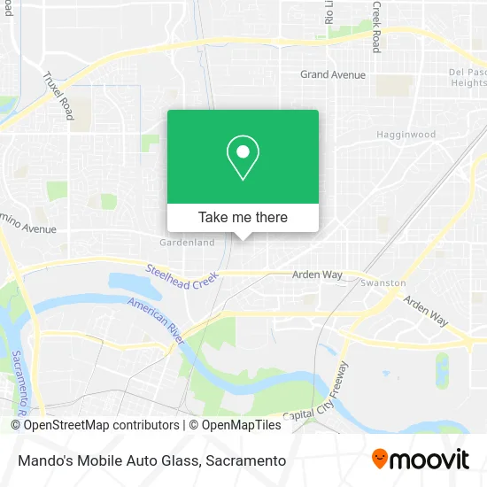 Mapa de Mando's Mobile Auto Glass