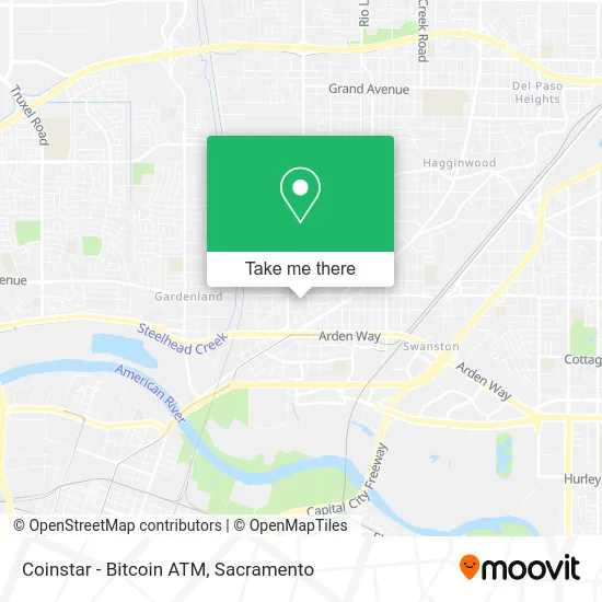 Mapa de Coinstar - Bitcoin ATM