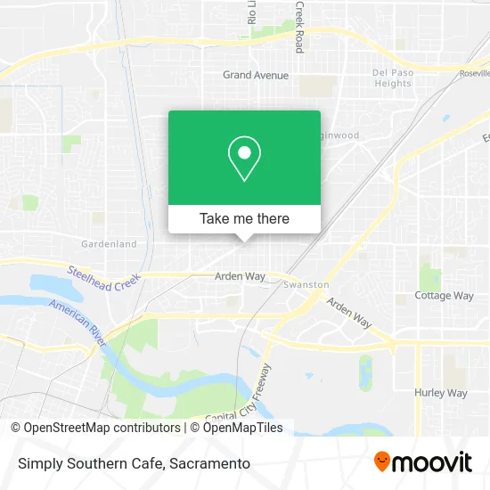 Mapa de Simply Southern Cafe
