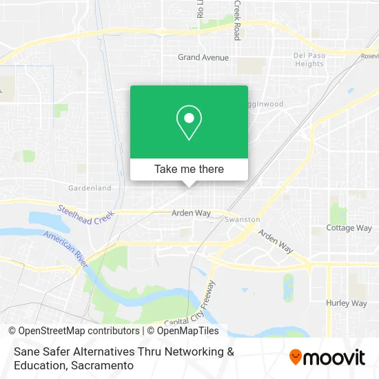 Mapa de Sane Safer Alternatives Thru Networking & Education