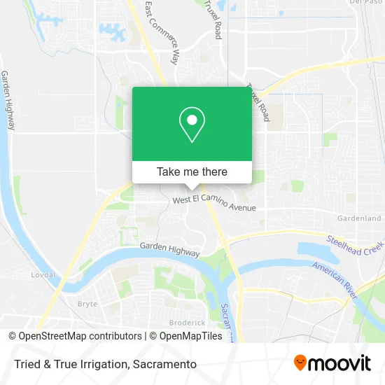 Tried & True Irrigation map