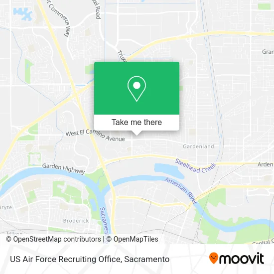 US Air Force Recruiting Office map