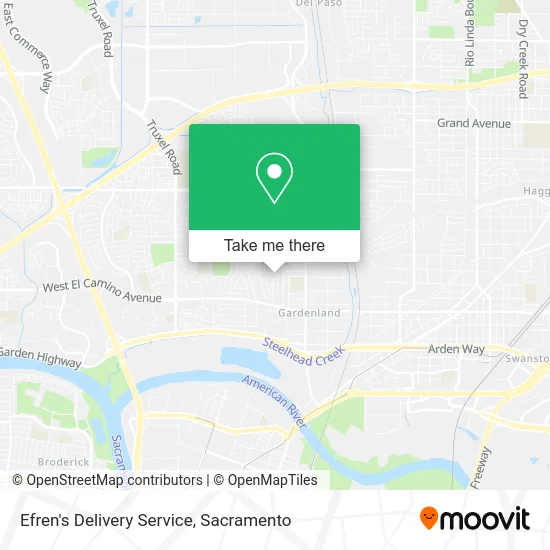 Mapa de Efren's Delivery Service