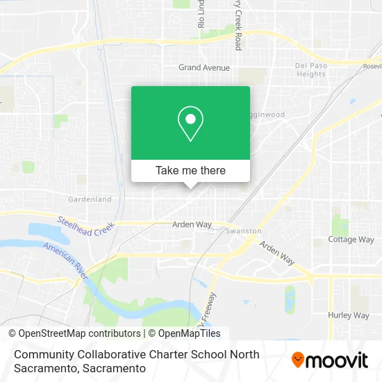 Mapa de Community Collaborative Charter School North Sacramento