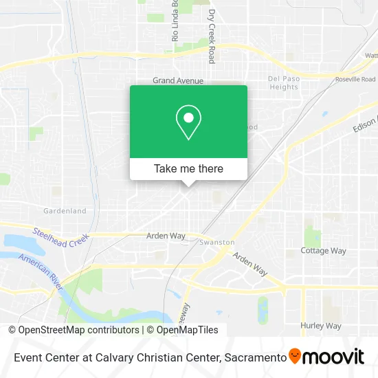 Event Center at Calvary Christian Center map
