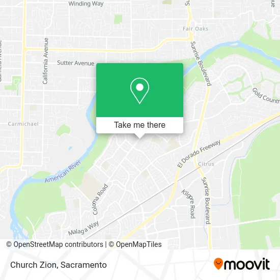 Mapa de Church Zion