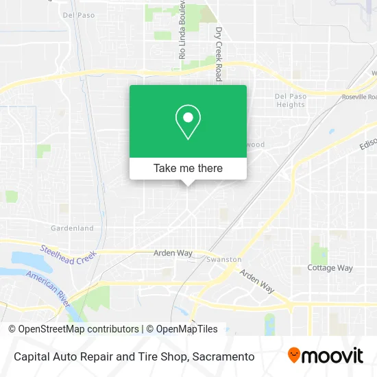 Capital Auto Repair and Tire Shop map