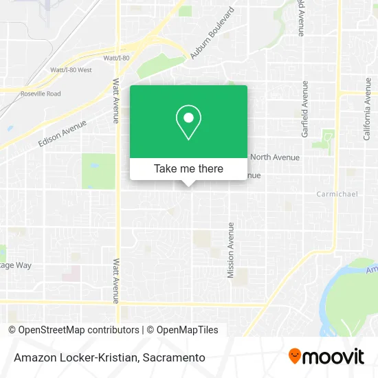 Amazon Locker-Kristian map