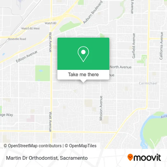 Martin Dr Orthodontist map