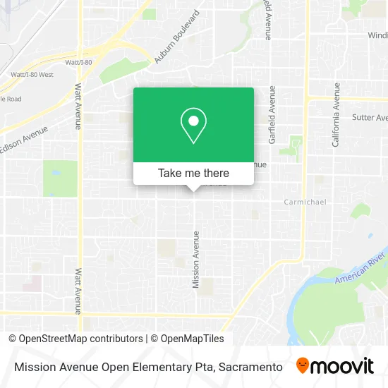 Mission Avenue Open Elementary Pta map