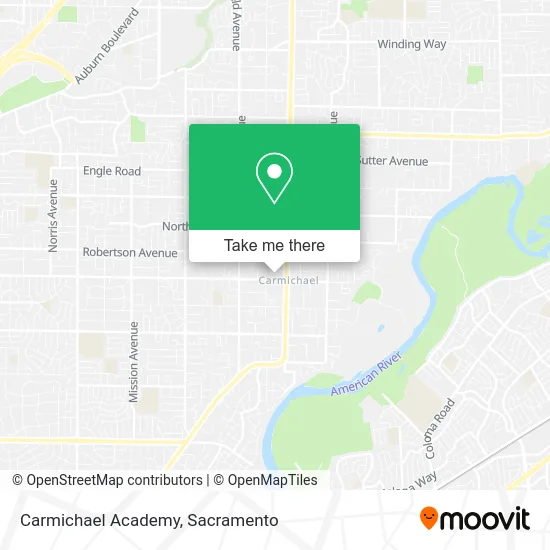 Carmichael Academy map