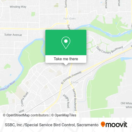 SSBC, Inc. / Special Service Bird Control map