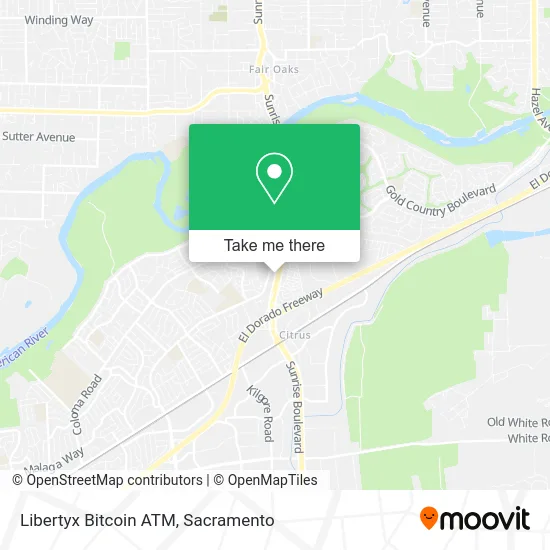 Mapa de Libertyx Bitcoin ATM