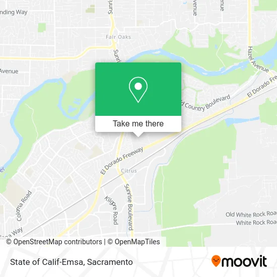 Mapa de State of Calif-Emsa