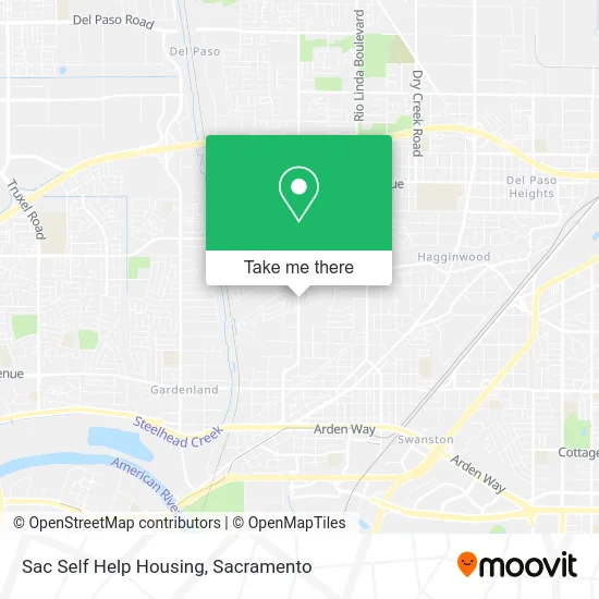 Sac Self Help Housing map