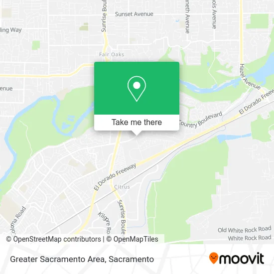 Greater Sacramento Area map