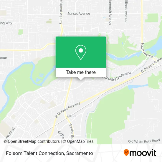 Mapa de Folsom Talent Connection
