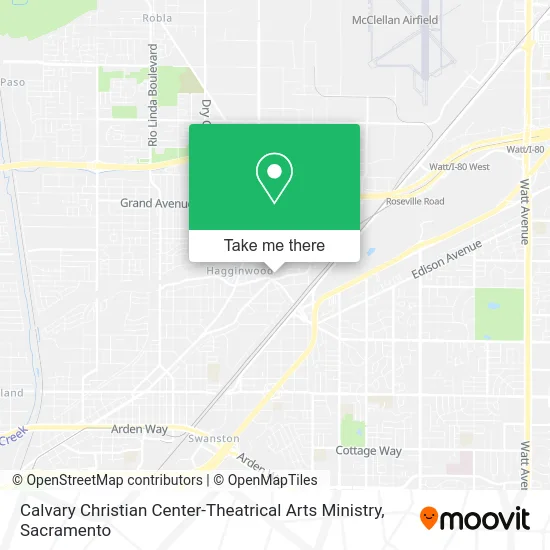 Mapa de Calvary Christian Center-Theatrical Arts Ministry