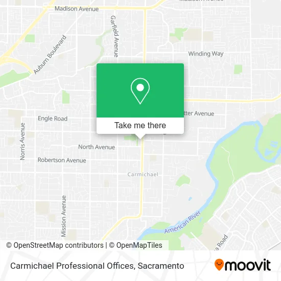 Carmichael Professional Offices map