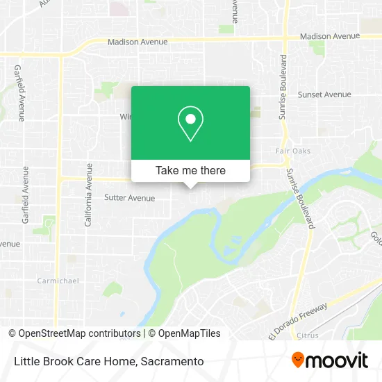 Mapa de Little Brook Care Home