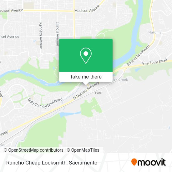 Rancho Cheap Locksmith map