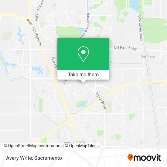 Avery Write map