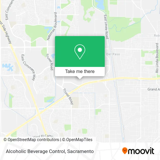 Alcoholic Beverage Control map