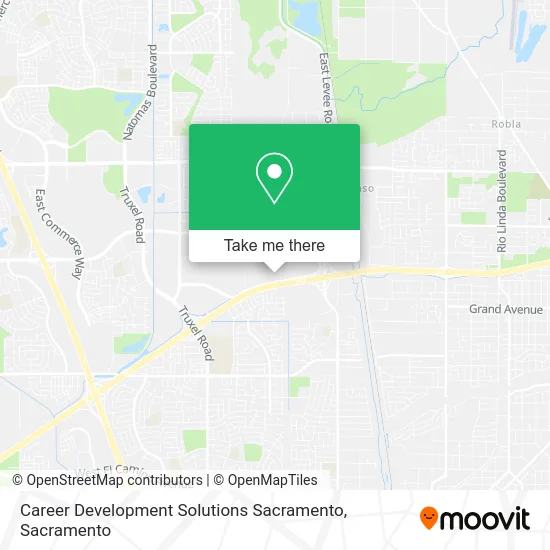Career Development Solutions Sacramento map