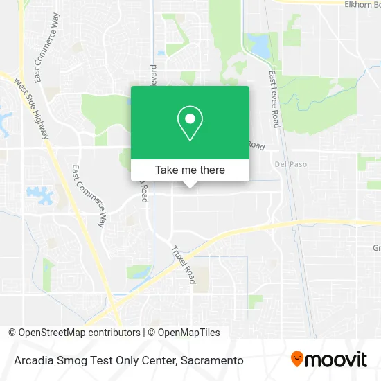 Mapa de Arcadia Smog Test Only Center