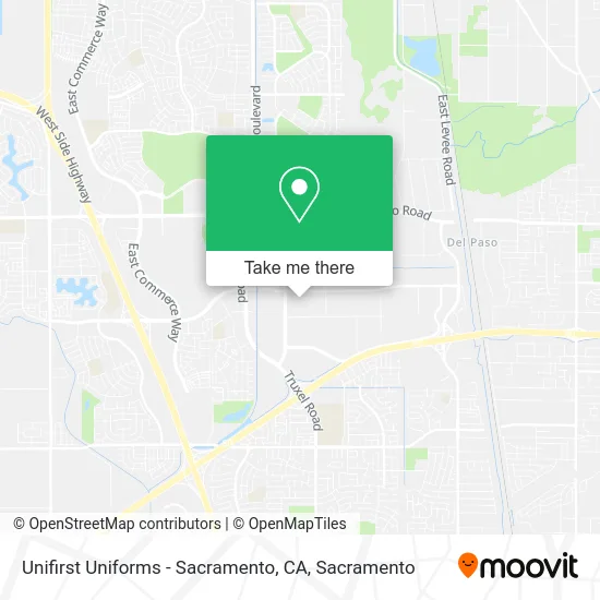 Mapa de Unifirst Uniforms - Sacramento, CA