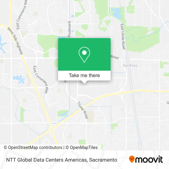 Mapa de NTT Global Data Centers Americas