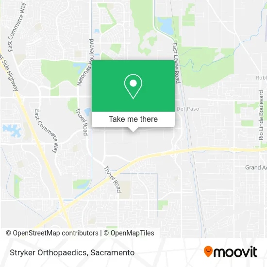 Stryker Orthopaedics map
