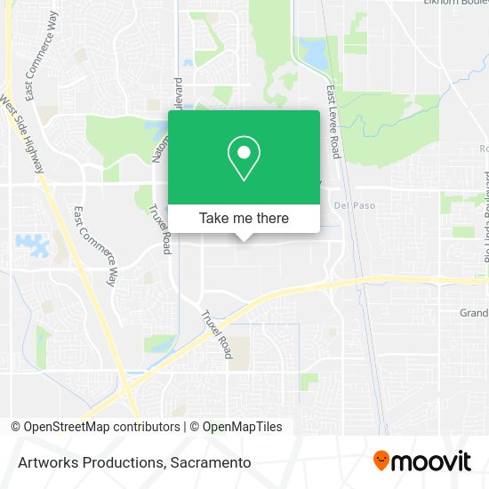 Artworks Productions map
