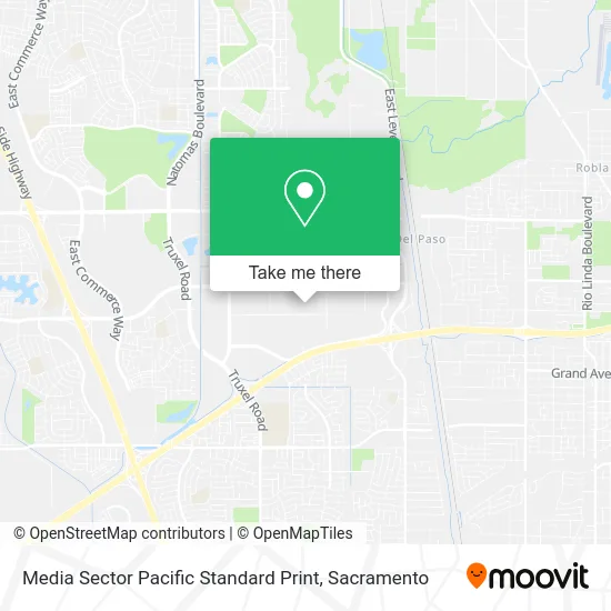 Media Sector Pacific Standard Print map