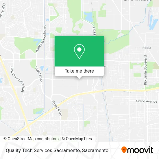 Mapa de Quality Tech Services Sacramento