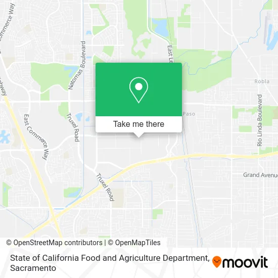 State of California Food and Agriculture Department map