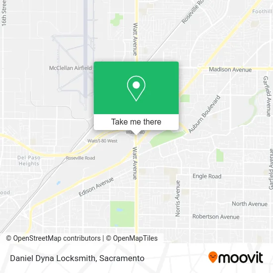 Daniel Dyna Locksmith map