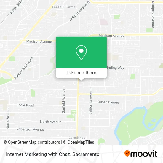 Internet Marketing with Chaz map