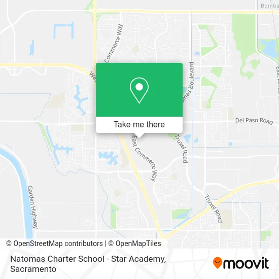 Mapa de Natomas Charter School - Star Academy