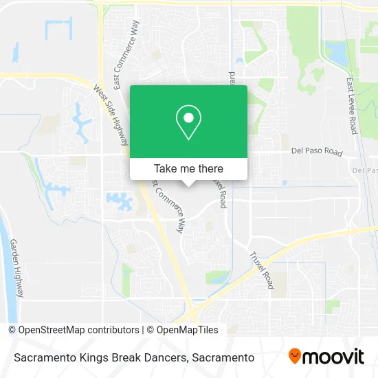 Mapa de Sacramento Kings Break Dancers