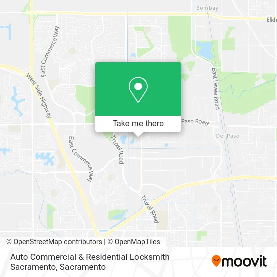 Mapa de Auto Commercial & Residential Locksmith Sacramento