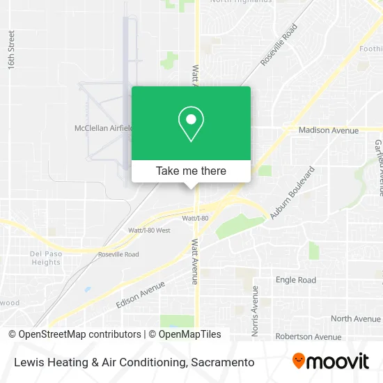 Lewis Heating & Air Conditioning map