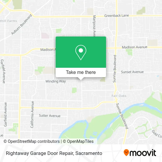 Mapa de Rightaway Garage Door Repair