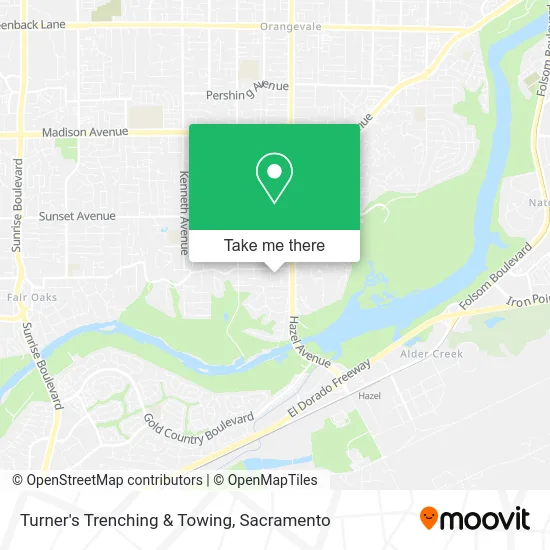 Turner's Trenching & Towing map