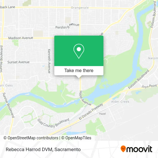 Rebecca Harrod DVM map