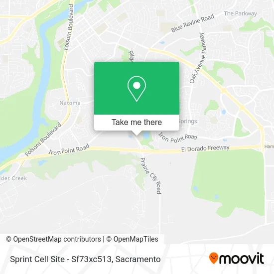 Sprint Cell Site - Sf73xc513 map