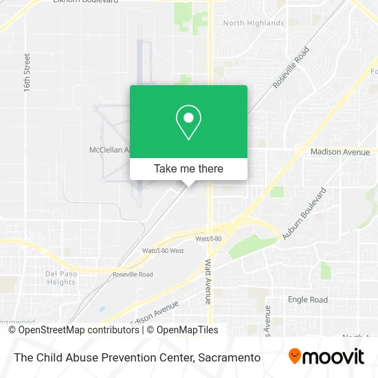 Mapa de The Child Abuse Prevention Center